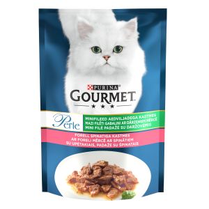 Kiisueine forelli ja spinatiga, GOURMET PERLE, 85 g