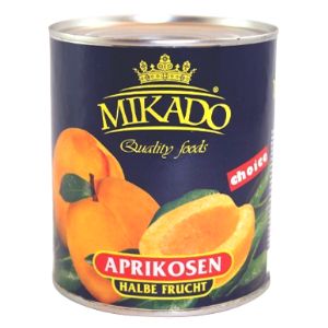 Mikado Aprikoosipooled siirupis 825g kooritud