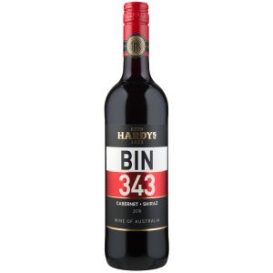 Hardys Bin 343 Cabernet Shirazpunane vein 0.75L punane vein
