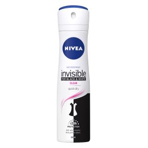 Deodorant Clear Black&White naistele, NIVEA, 150 ml