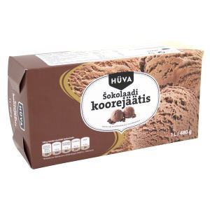 Hüva šokolaadi-koorejäätis 1L