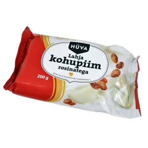 Hüva kohupiim lahja rosinatega 200g