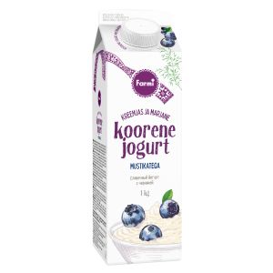 Koorene jogurt mustikatega, FARMI, 1 kg