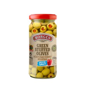 Borges rohelised oliivid 220g paprikaga