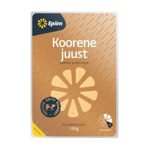 Koorene juust viilutatud, E-PIIM, 150 g