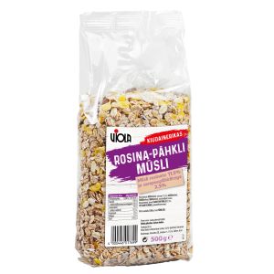 Täisteramüsli rosina-pähkli, VIOLA, 500 g