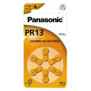 Panasonic kuuldeaparaadi patarei PR13L/6DC 6tk