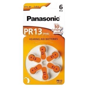 Panasonic kuuldeaparaadi patarei PR13L/6DC 6tk