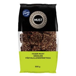 Fazer Must näkileib 500g päevalilleseemne