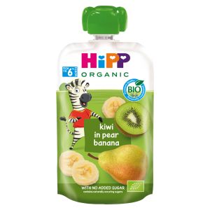Pirnipüree banaani ja kiiviga BIO 6K, HIPPIS, 100 g