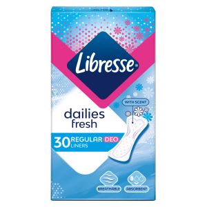 Libresse Dailies Fresh Regular Deo pesukaitse 30tk