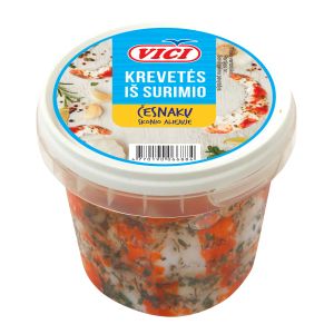 Maksikrevetid (surimi) küüslaugumaitselises õlis, VICI, 320 g