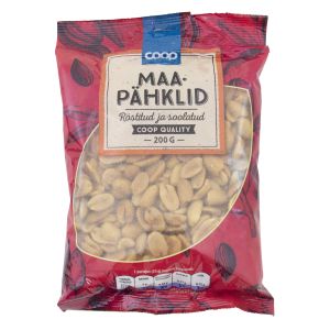 Coop Maapähklid röstitud ja soolatud 200g