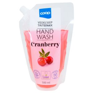 Coop Cranberry vedelseep 500ml täitepakk