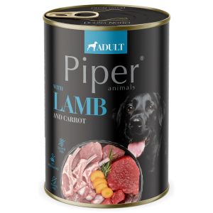 Piper konserv koerale 400g lambaliha, porgand, pruuni riis