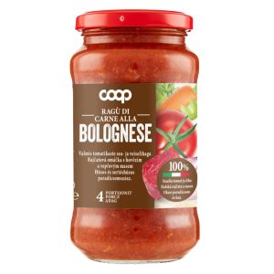 Coop Tomatikaste 400g sea-ja veiselihaga Bolognese