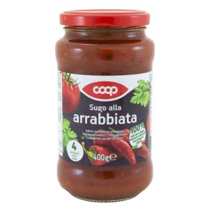 Coop tomatikaste Arrabbiata 400g tšillipipraga