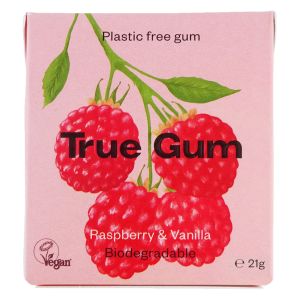 True Gum närimiskumm 21g vaarika-vanilje vegan