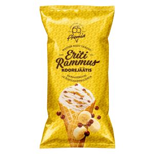 Eriti Rammus Banaani-šokolaadi koonusjäätis 200ml/110g