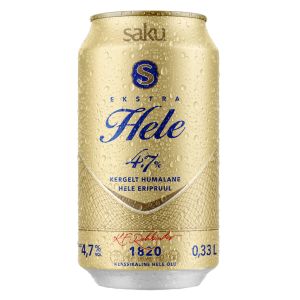 Saku Ekstra Hele hele õlu 4.7% vol 0.33L