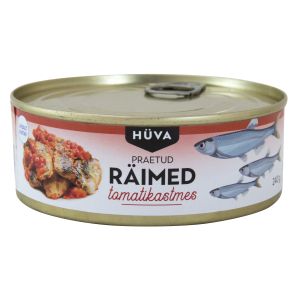 Hüva Praetud räimed tomatikastmes 240g