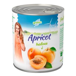 Green Aprikoosipooled 840g kerges siirupis