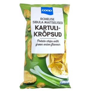 Coop kartulikrõps 200g rohelise sibulamaiseline