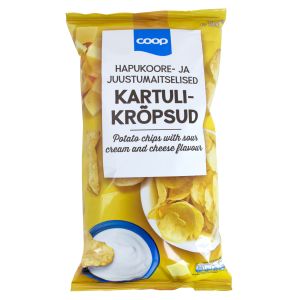 Coop kartulikrõps 200g juustu ja hapukooremaitseline