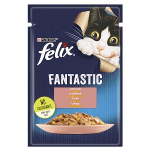 Kiisueine Felix Fantastic 85g lõhega