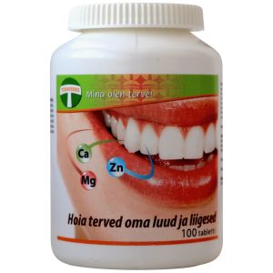 Toidulisand Ca-Mg-Zn, TERVISEKS, 100 tbl