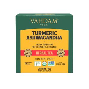 Vahdam India taimetee 15*2g kurkumi-ashwagandha