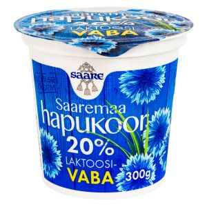 Saare hapukoor 20% laktoosivaba 300g